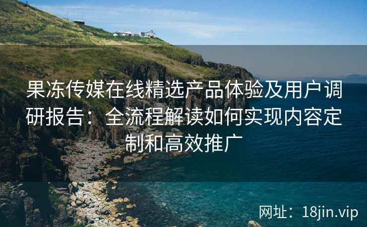 果冻传媒在线精选产品体验及用户调研报告：全流程解读如何实现内容定制和高效推广