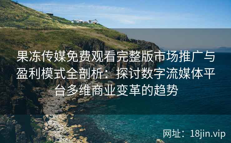 果冻传媒免费观看完整版市场推广与盈利模式全剖析：探讨数字流媒体平台多维商业变革的趋势